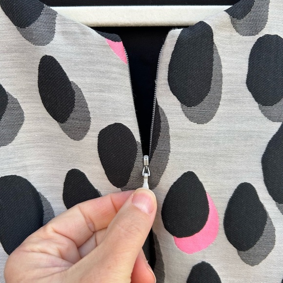 Diane Von Furstenberg New Summer Mini Animal Polka Dot Dress, size 8/10 - Picture 7 of 11